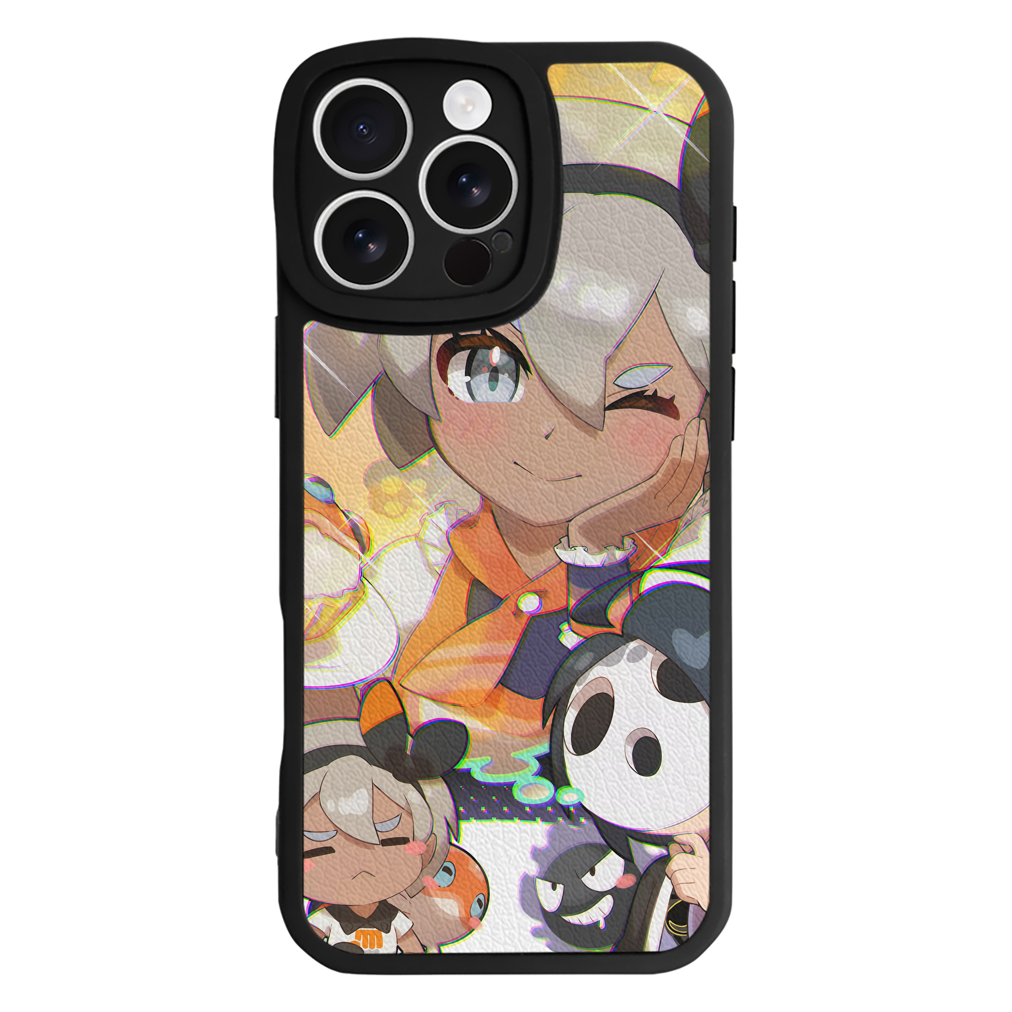 （画像用） ポケットモンスター Pokémon 【iPhone 16シリーズ対応】シリコンスマホケース（レザー調） 材質：シリコン